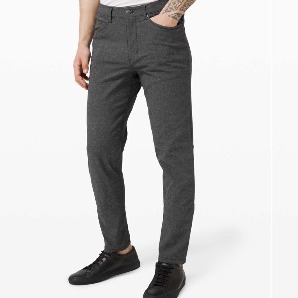 LULULEMON ABC Pant Slim *Tech Canvas Heathered Black Men’s Size 31